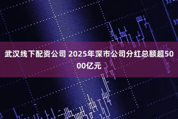 武汉线下配资公司 2025年深市公司分红总额超5000亿元
